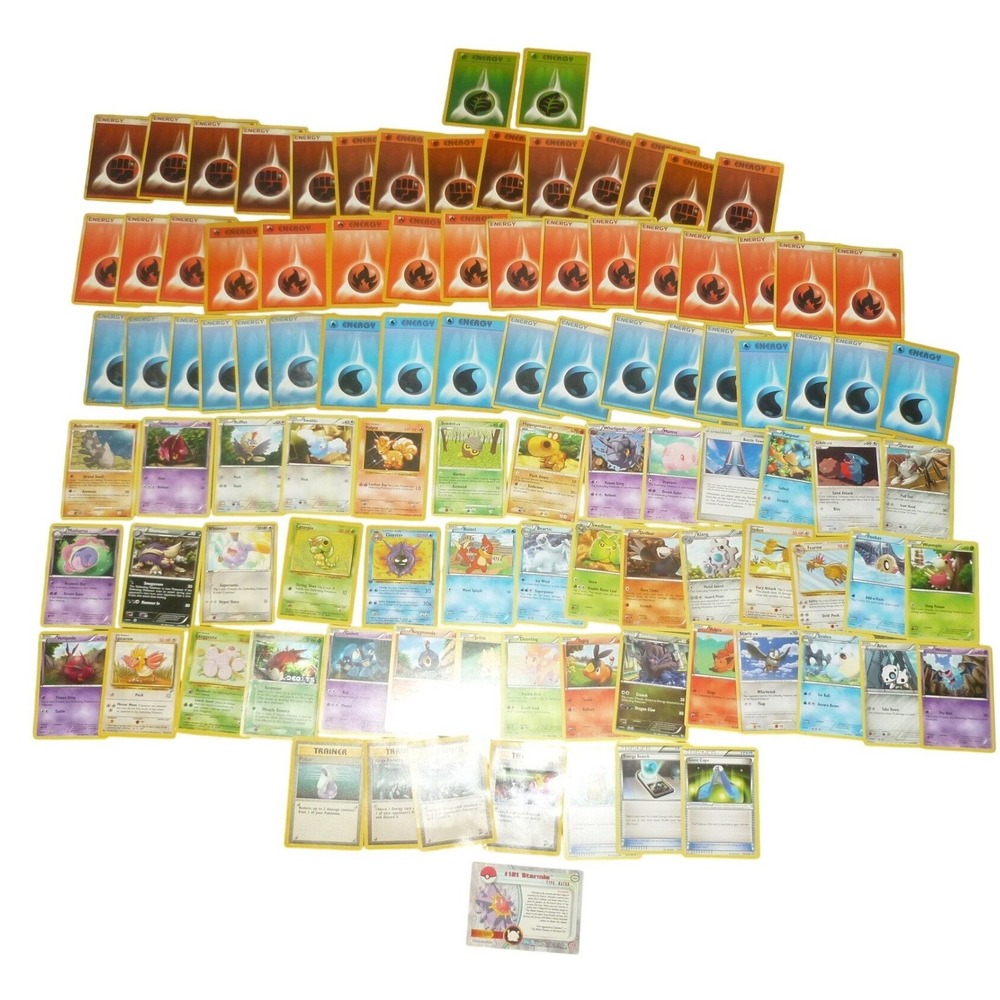 Pokemon TCG Lot 82 Cards Mixed Energy Trainer